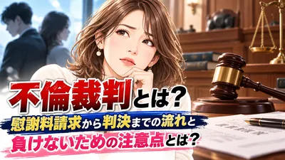 不倫裁判とは？慰謝料請求から判決までの流れと負けないための注意点とは？
