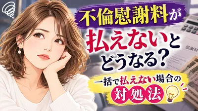 不倫慰謝料が払えないとどうなる？一括で払えない場合の対処法