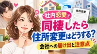 社内恋愛で同棲したら住所変更はどうする？会社への届け出と注意点