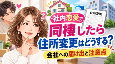 社内恋愛で同棲したら住所変更はどうする？会社への届け出と注意点
