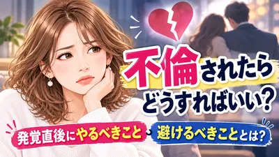 不倫されたらどうすればいい？発覚直後にやるべきこと・避けるべきこととは？